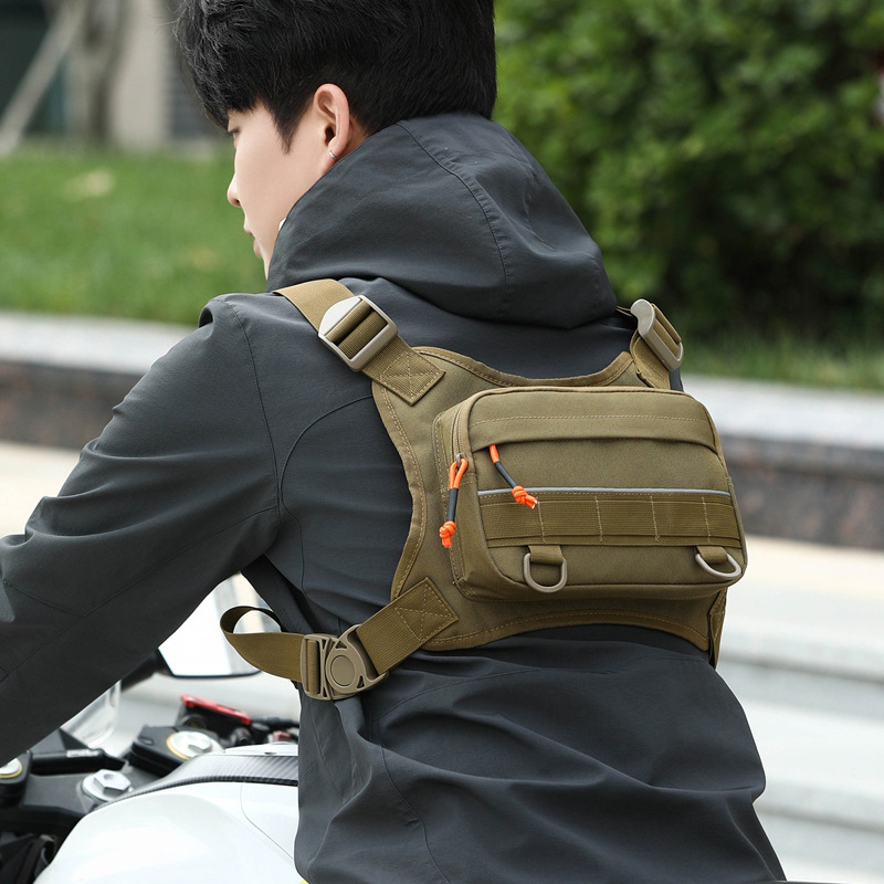 Street Fashion Types - Motorcycle Riding Chest Bags Unisex Hip-hop
