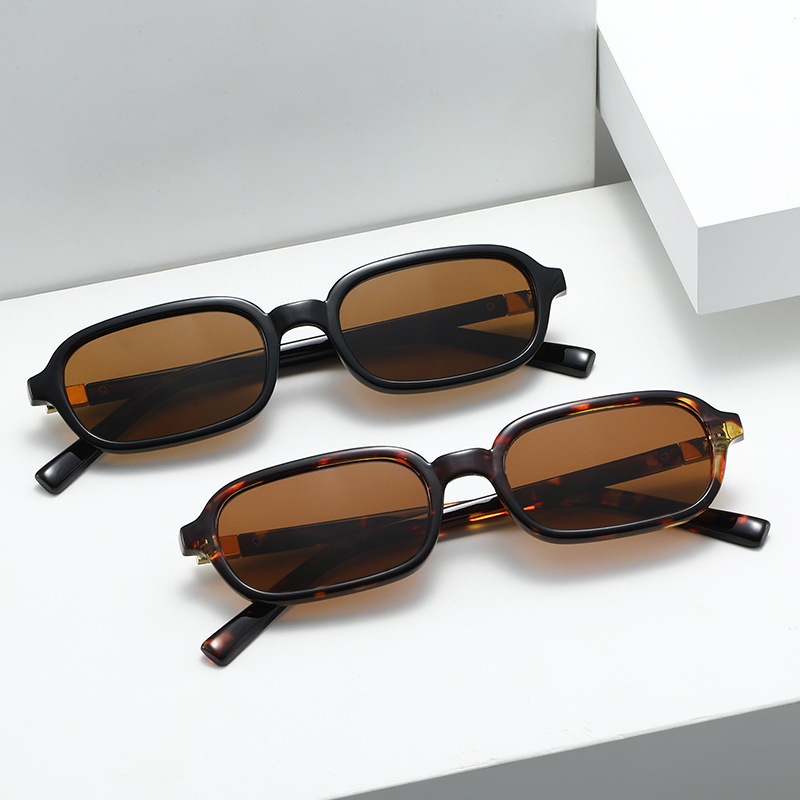 Street Fashion Photography - New Small Square Frame Sunglasses Women's