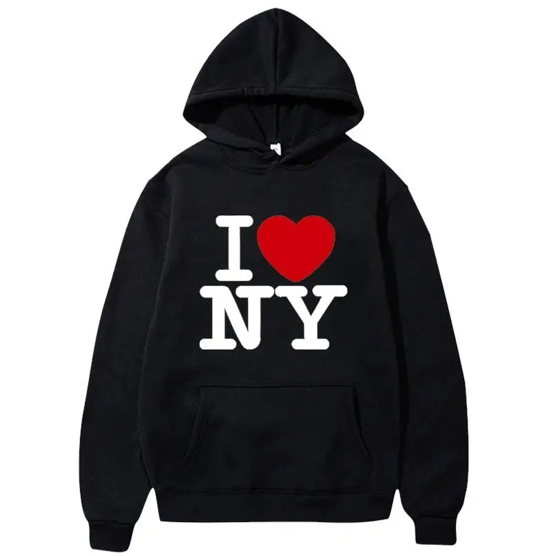 I Love New York Pritned Hoodie - Street Fashion New York ulasan dan harga