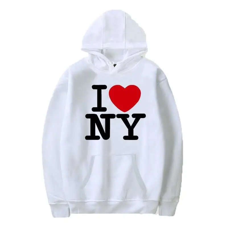 I Love New York Pritned Hoodie - Street Fashion New York ulasan dan harga