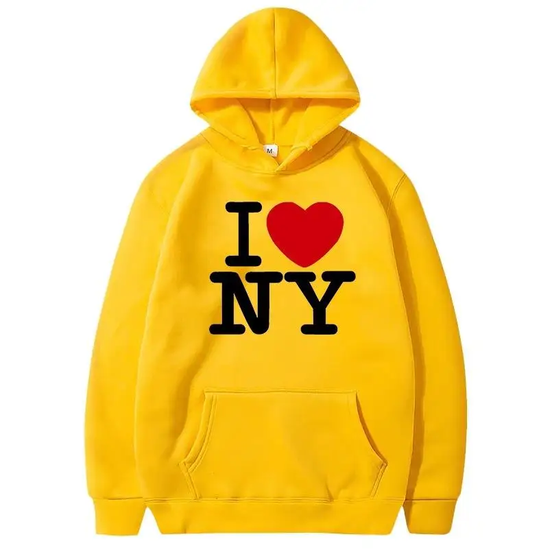 I Love New York Pritned Hoodie - Street Fashion New York ulasan dan harga