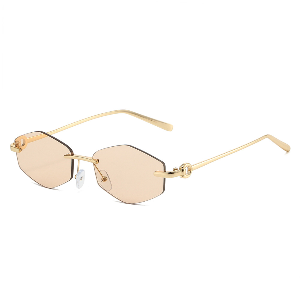Rhombus Polygon Sunglasses 202 - Street Fashion Glasses ulasan dan harga