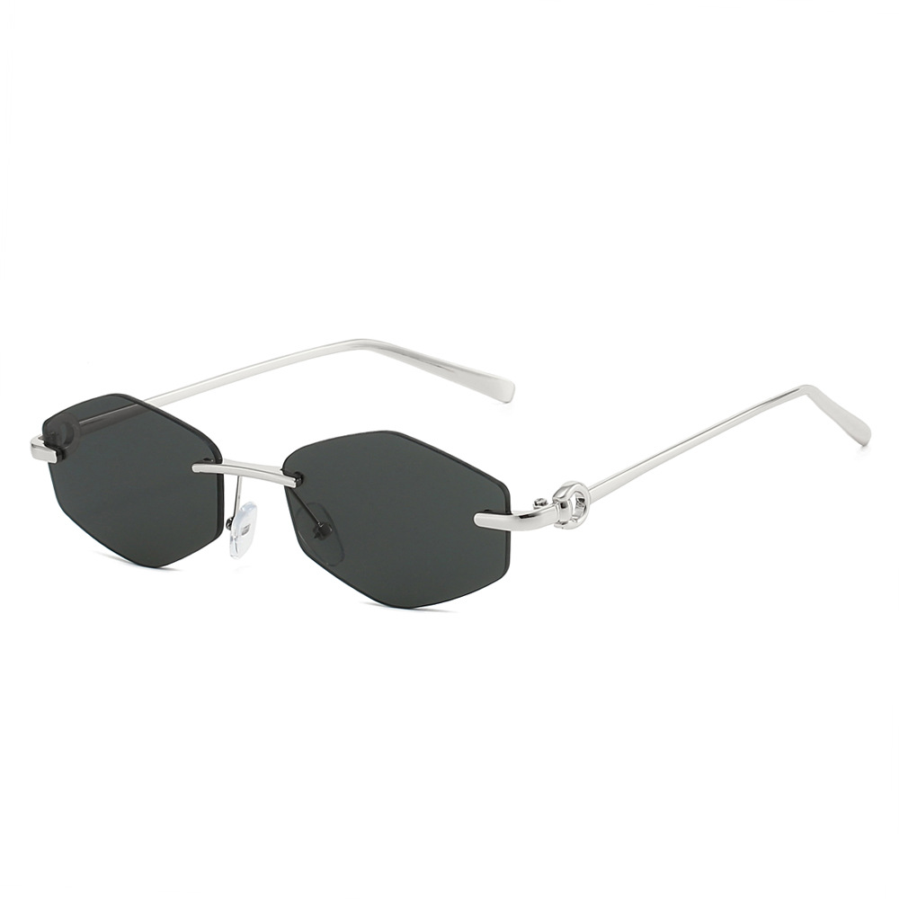 Rhombus Polygon Sunglasses 202 - Street Fashion Glasses ulasan dan harga