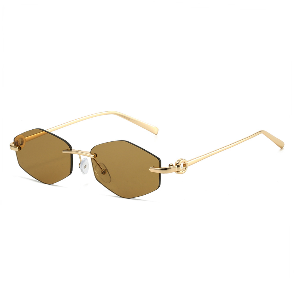 Rhombus Polygon Sunglasses 202 - Street Fashion Glasses ulasan dan harga