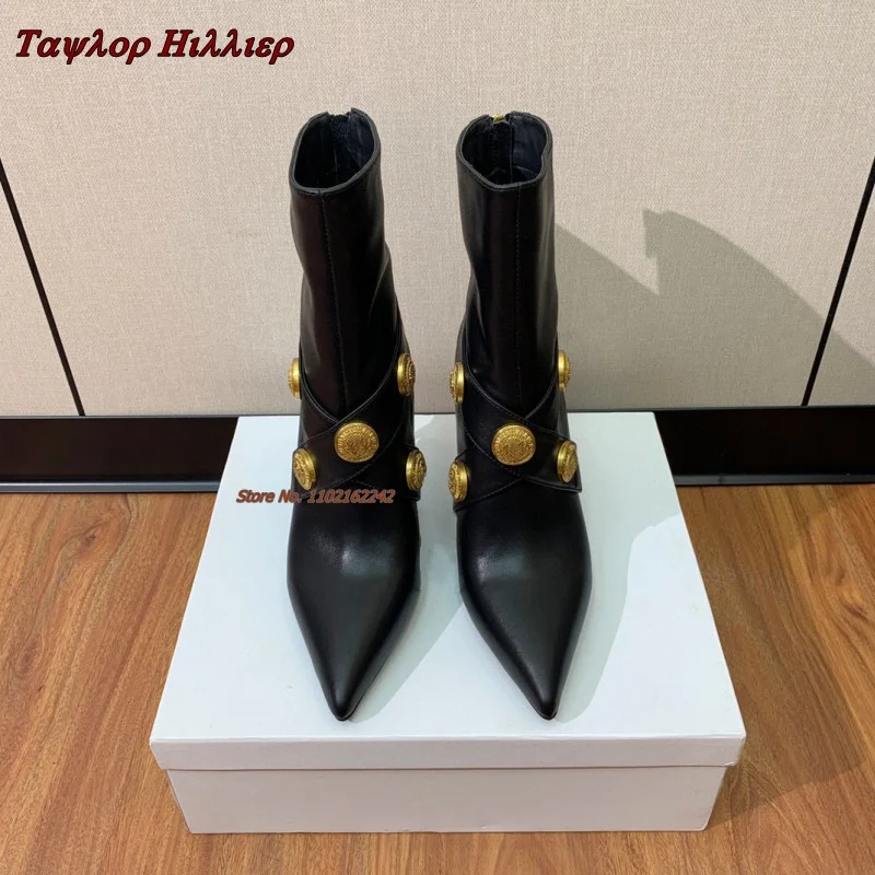 Autumn New Metal Button Ankle  - Street Fashion Female ulasan dan harga