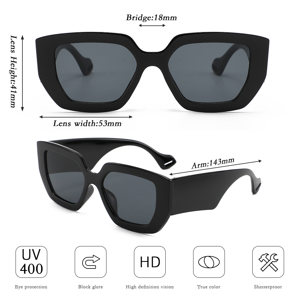 Super Large BoxSunglasses Wome - Street Fashion Photography ulasan dan harga