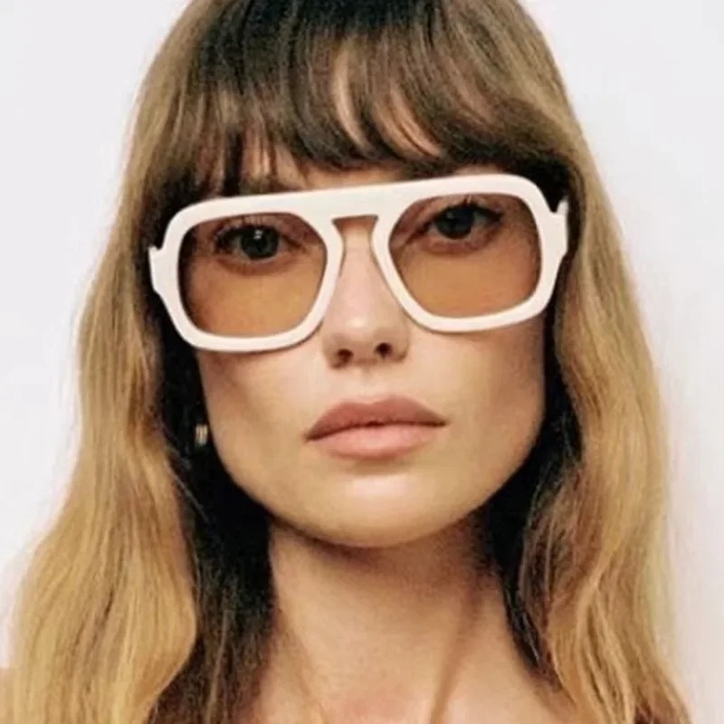 Retro Square Sunglasses Women  - Street Fashion Glasses ulasan dan harga