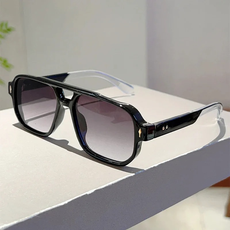 New Vintage Double Bridges Squ - Street Fashion Glasses ulasan dan harga