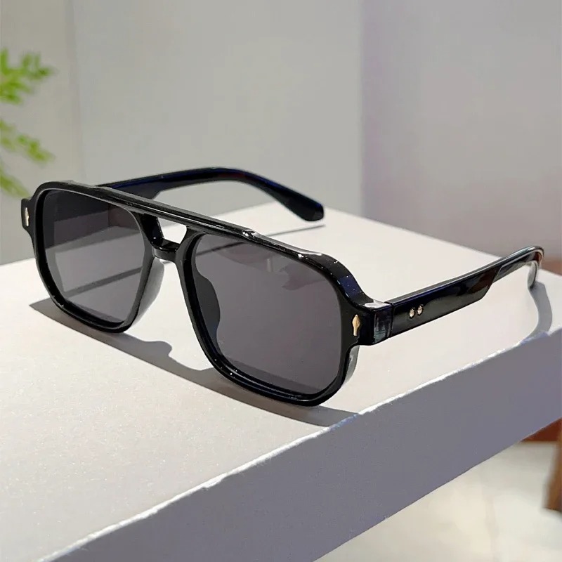 New Vintage Double Bridges Squ - Street Fashion Glasses ulasan dan harga