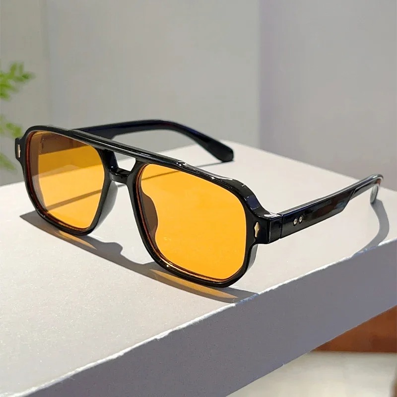 New Vintage Double Bridges Squ - Street Fashion Glasses ulasan dan harga