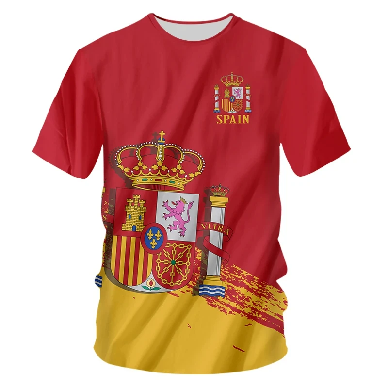 Unisex 3D Print Spain Style T  - Street Fashion In Spain ulasan dan harga