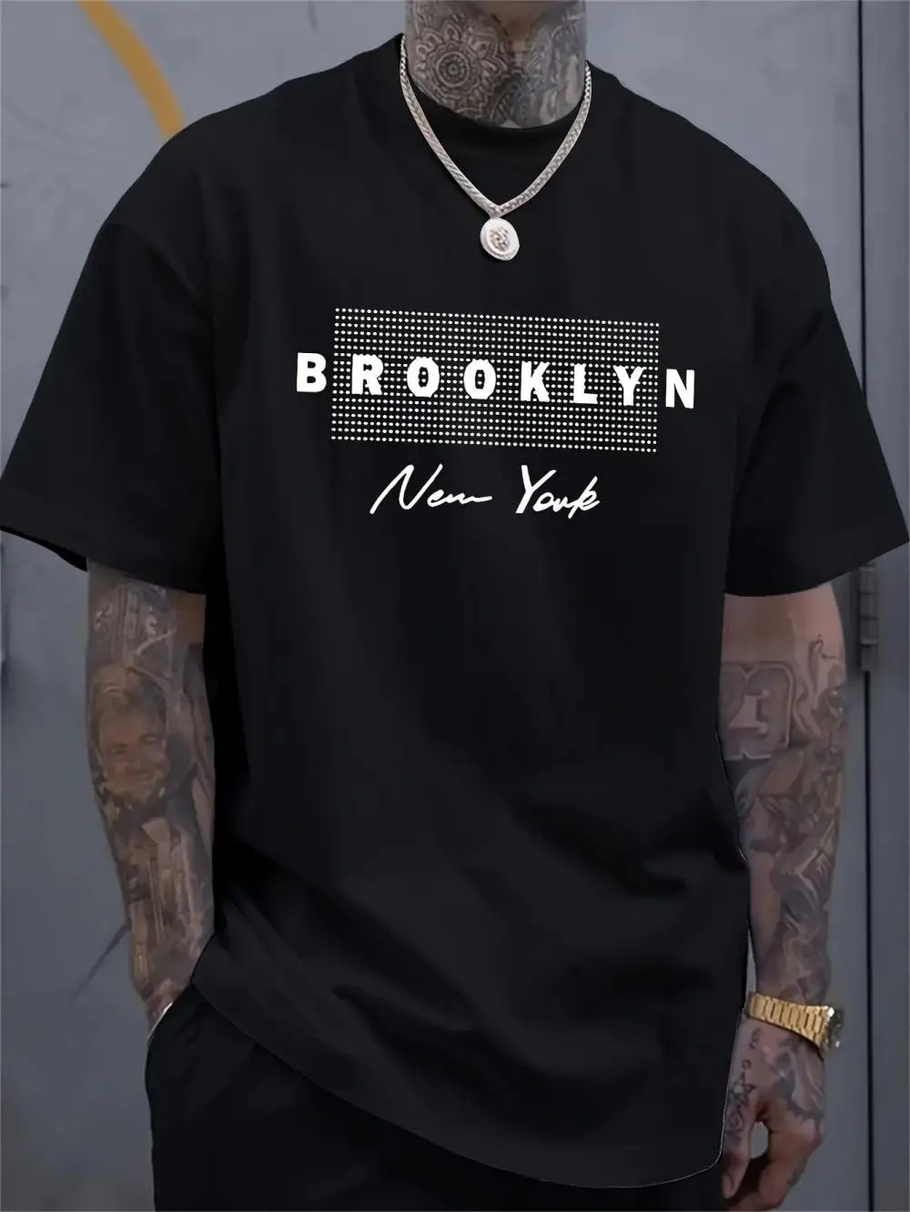Men's New York Letter Printed  - Street Fashion New York ulasan dan harga