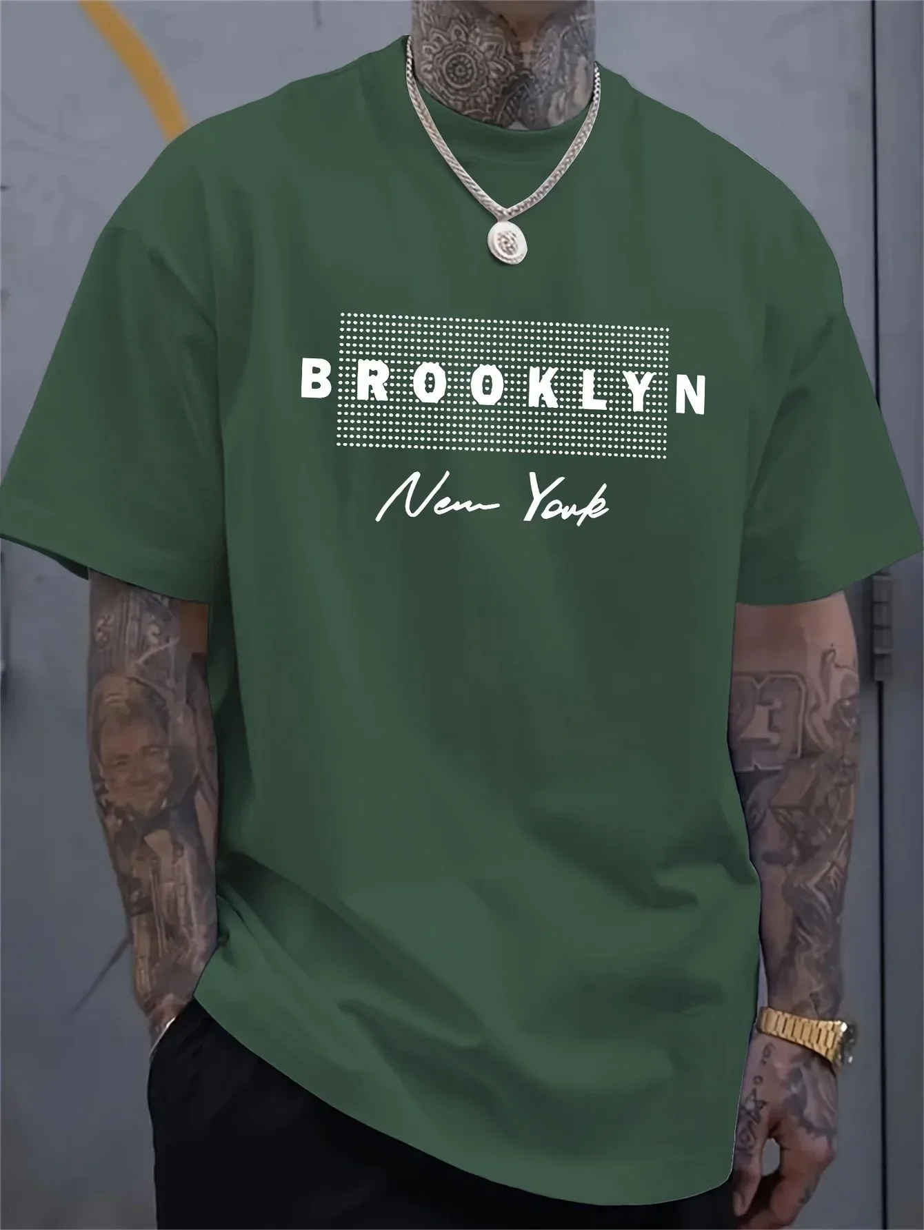 Men's New York Letter Printed  - Street Fashion New York ulasan dan harga