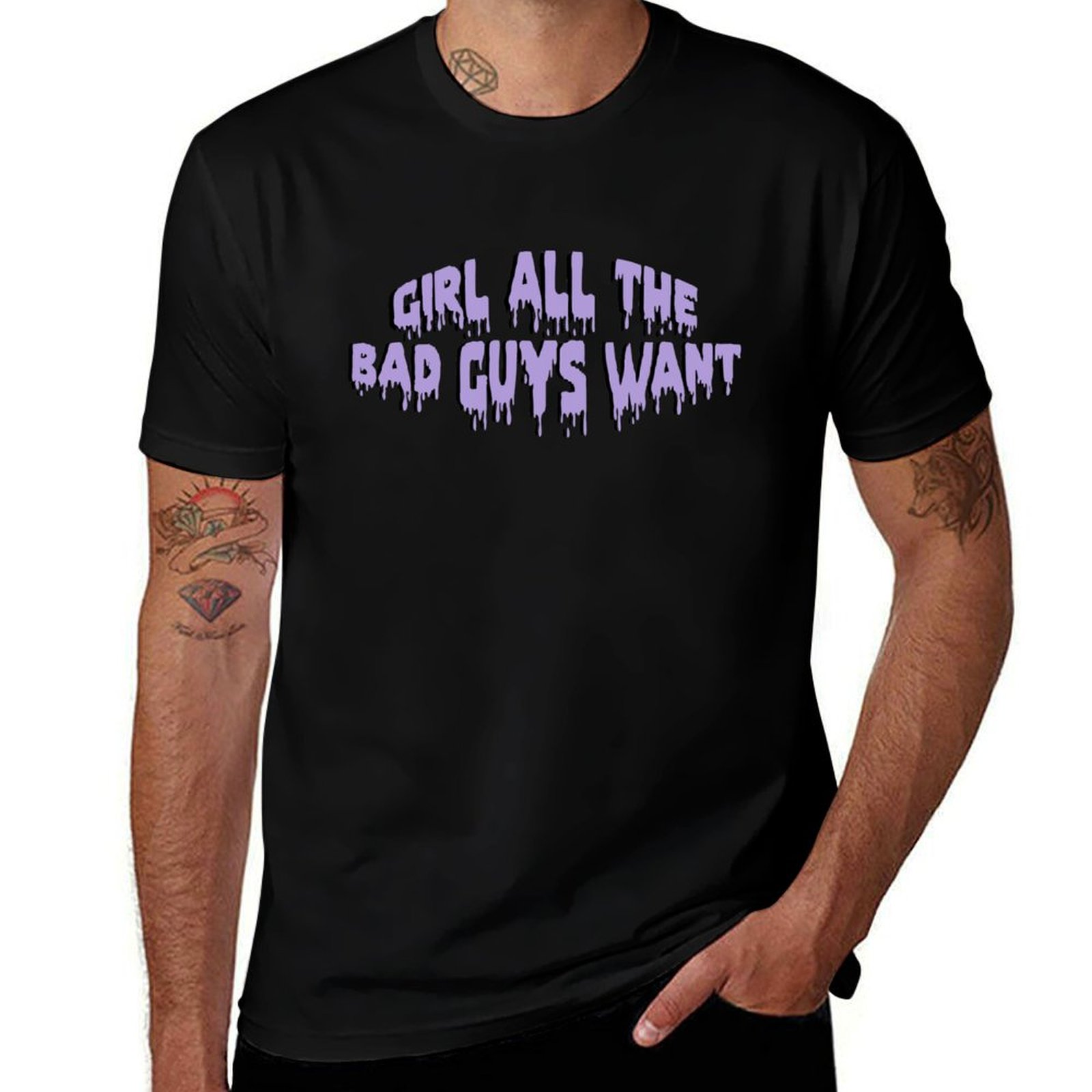Girl all the bad guys want T-S - Street Fashion For Short Guys ulasan dan harga