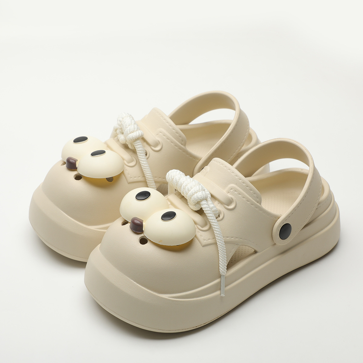 Cute DIY Big Eyes Fashion Clog - Street Fashion Female ulasan dan harga