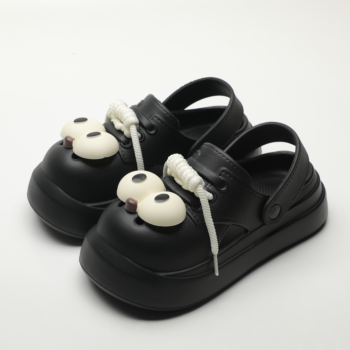 Cute DIY Big Eyes Fashion Clog - Street Fashion Female ulasan dan harga