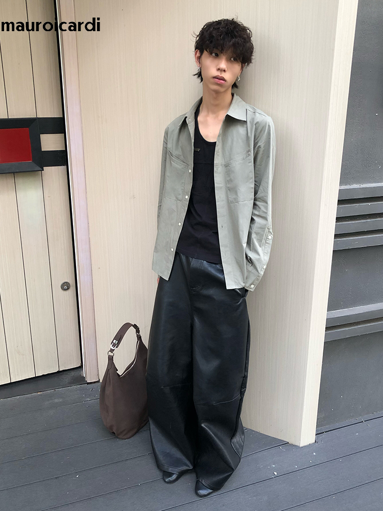 Mauroicardi Spring Autumn Cool - Street Fashion Baggy ulasan dan harga