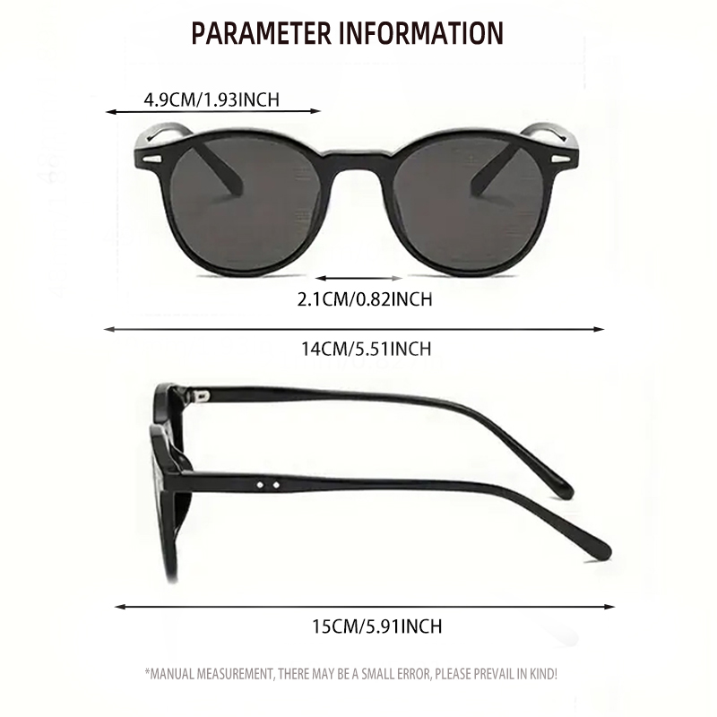 4-pack Fashion Round Frame Tre - Street Fashion Photography ulasan dan harga