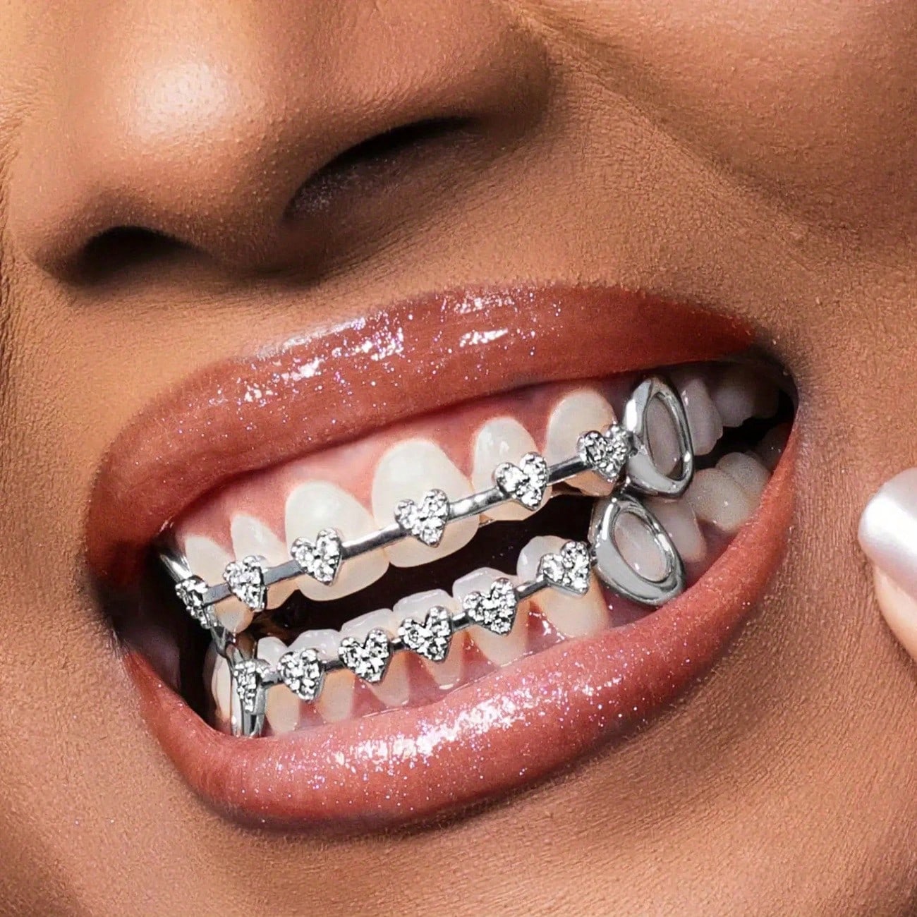Hip-Hop  Fashion Gold Teeth Mi - Street Fashion Types ulasan dan harga