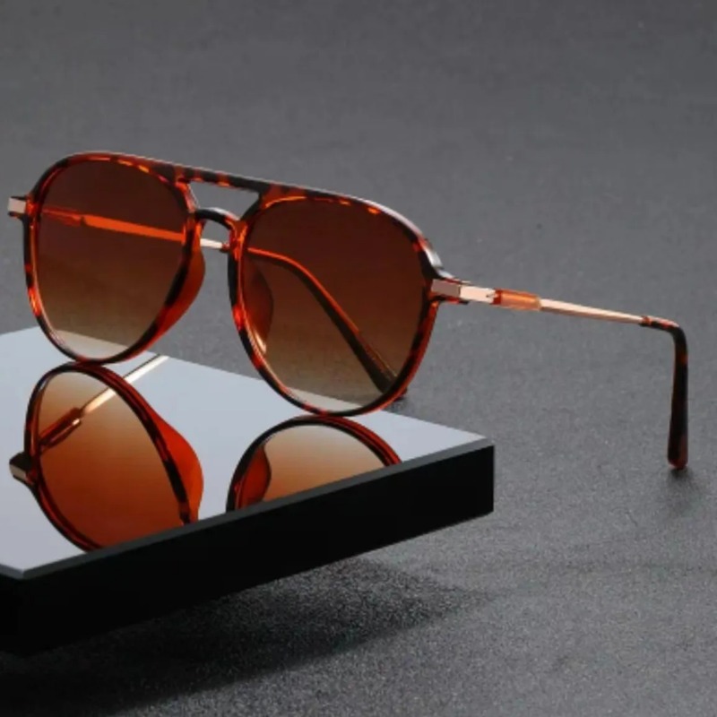 1pcs Vintage Pilot Sunglasses  - Street Fashion Glasses ulasan dan harga