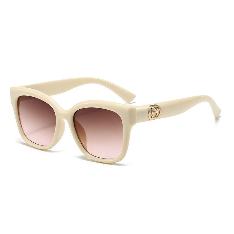 Retro Minimalist Solid Color F - Street Fashion Glasses ulasan dan harga