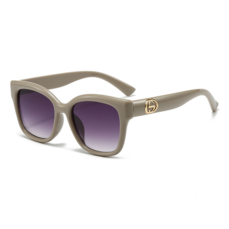 Retro Minimalist Solid Color F - Street Fashion Glasses ulasan dan harga