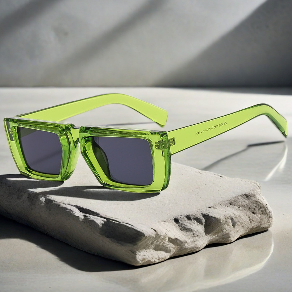 New Rectangle Sunglasses for M - Street Fashion Glasses ulasan dan harga