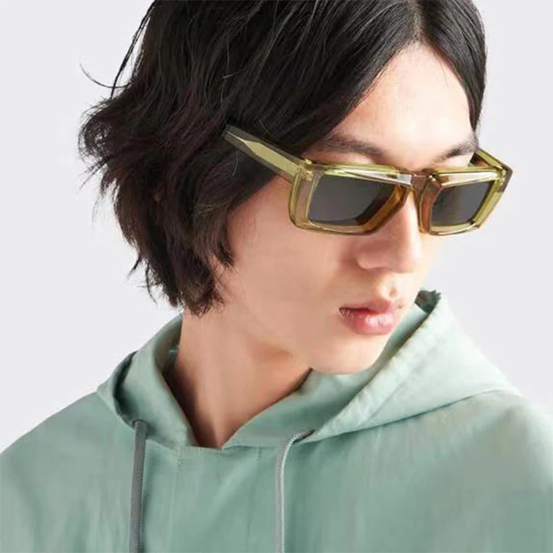 New Rectangle Sunglasses for M - Street Fashion Glasses ulasan dan harga