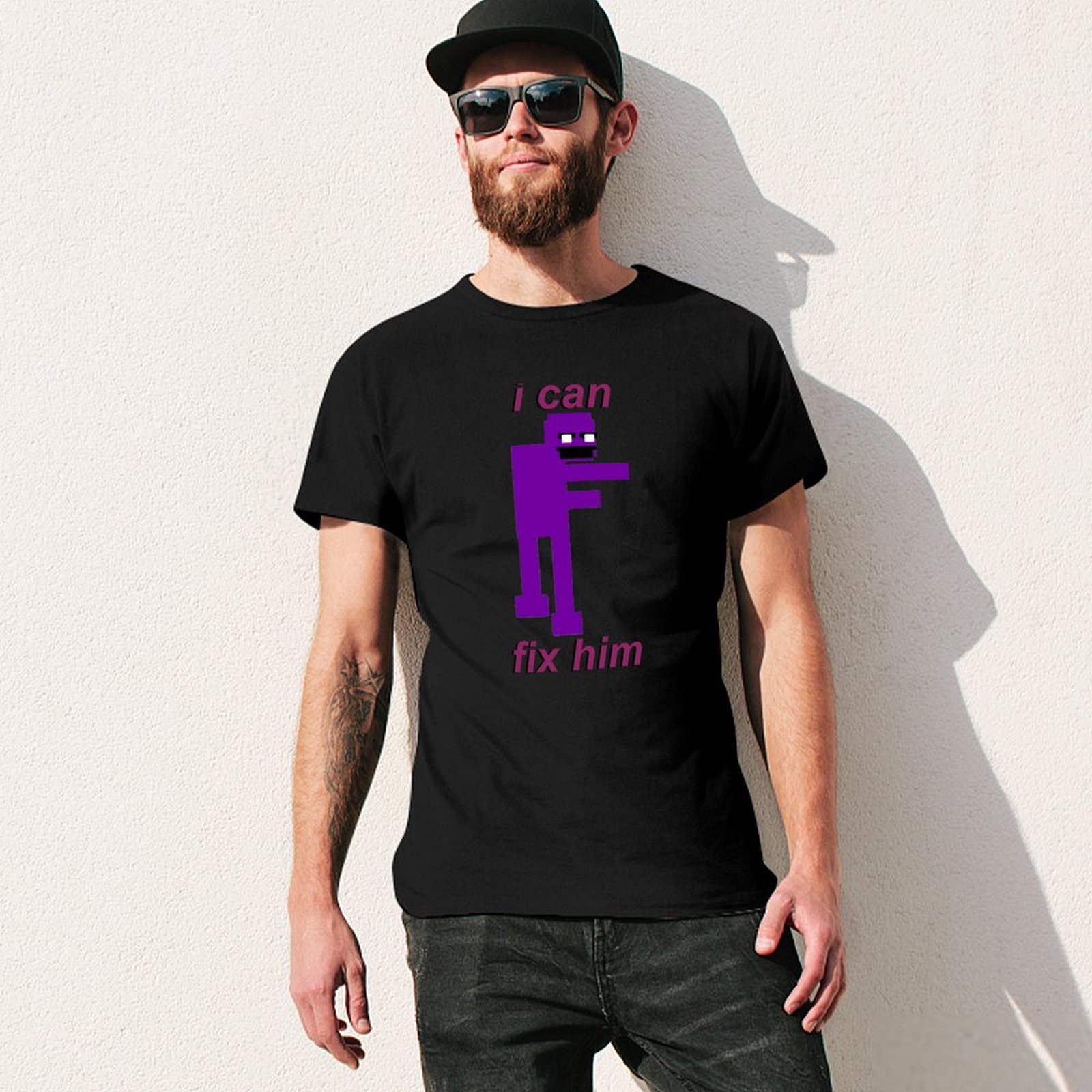 Purple Guy I can fix him T-Shi - Street Fashion For Short Guys ulasan dan harga
