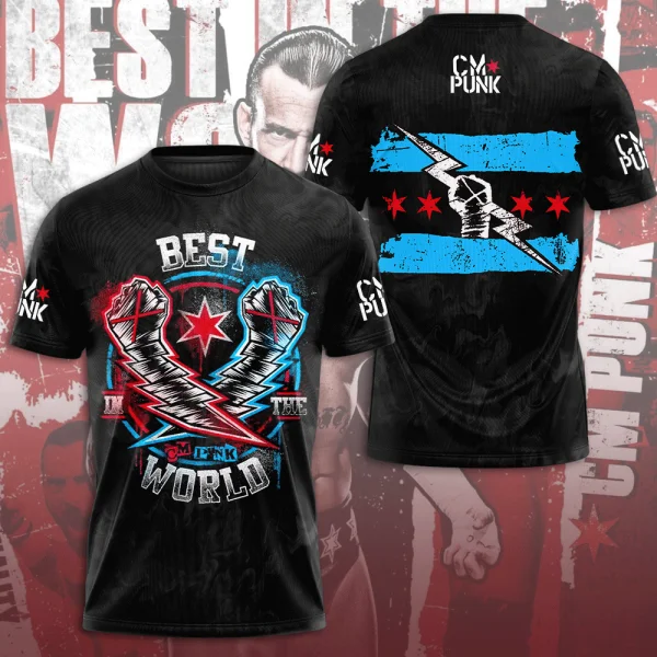 CM Punk 3D All Over Print T-Sh - Street Fashion For Short Guys ulasan dan harga