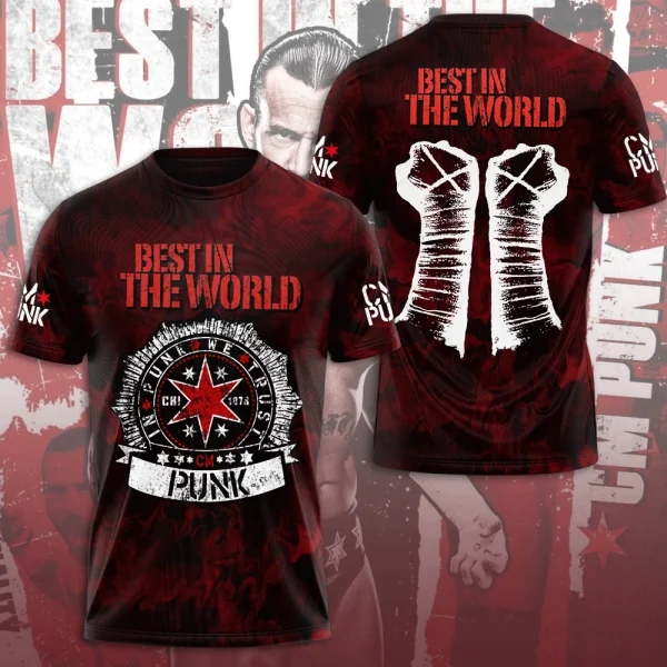 CM Punk 3D All Over Print T-Sh - Street Fashion For Short Guys ulasan dan harga