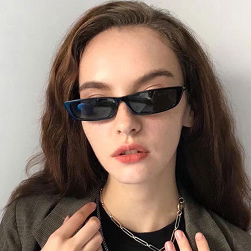 Small Rectangle Sunglasses Fas - Street Fashion Glasses ulasan dan harga