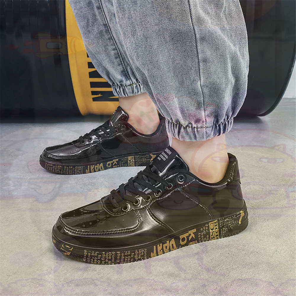 Round Foot Size 45 Sneakers Wh - Street Fashion For Short Guys ulasan dan harga