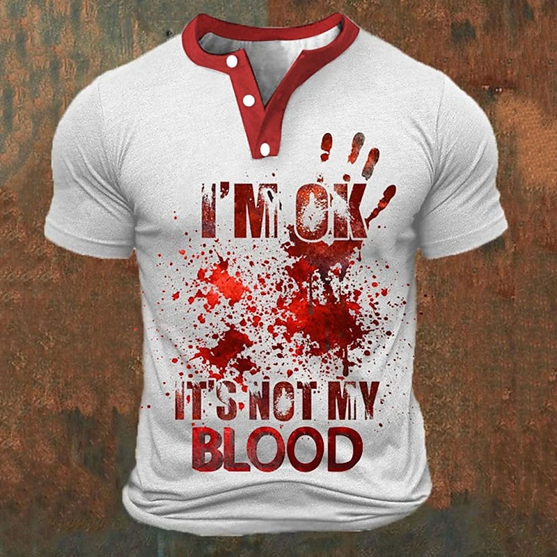 Funny 3D Letter Print Men's He - Street Fashion China ulasan dan harga