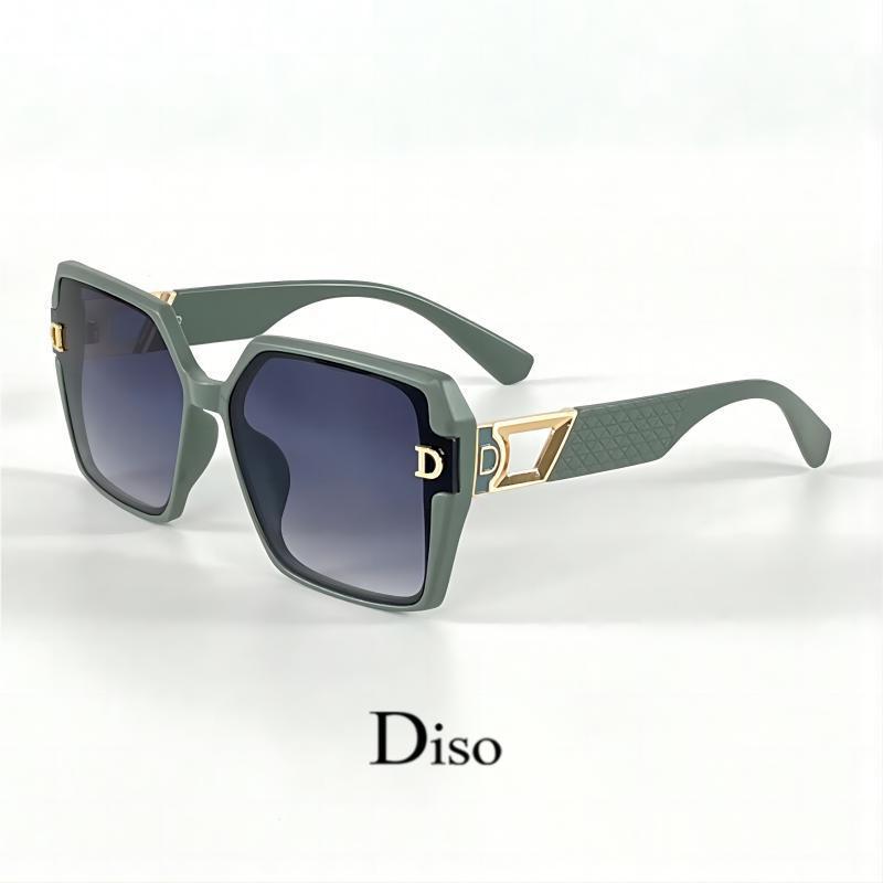 Letter D Decor Oversized Sungl - Street Fashion Glasses ulasan dan harga