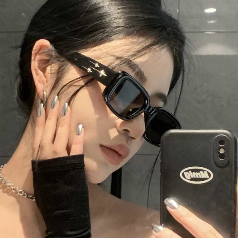 Retro Y2K Style Small Square S - Street Fashion Glasses ulasan dan harga