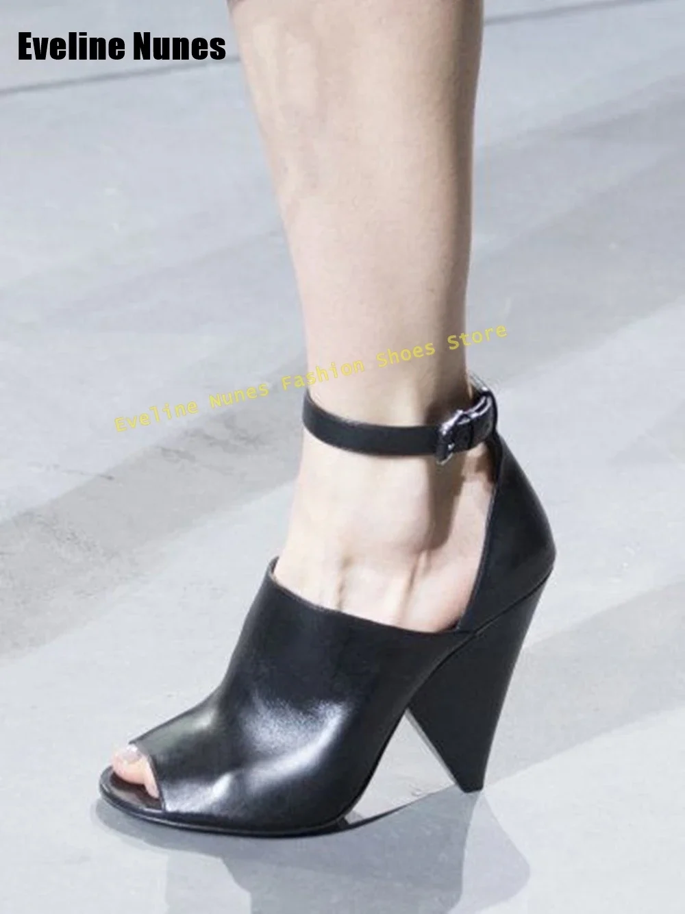 Women Runway Show Pumps Peep T - Street Fashion Runway ulasan dan harga