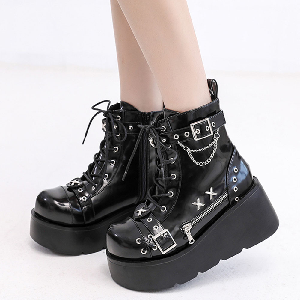 Brand New Ladies Goth Platform - Street Fashion Female ulasan dan harga