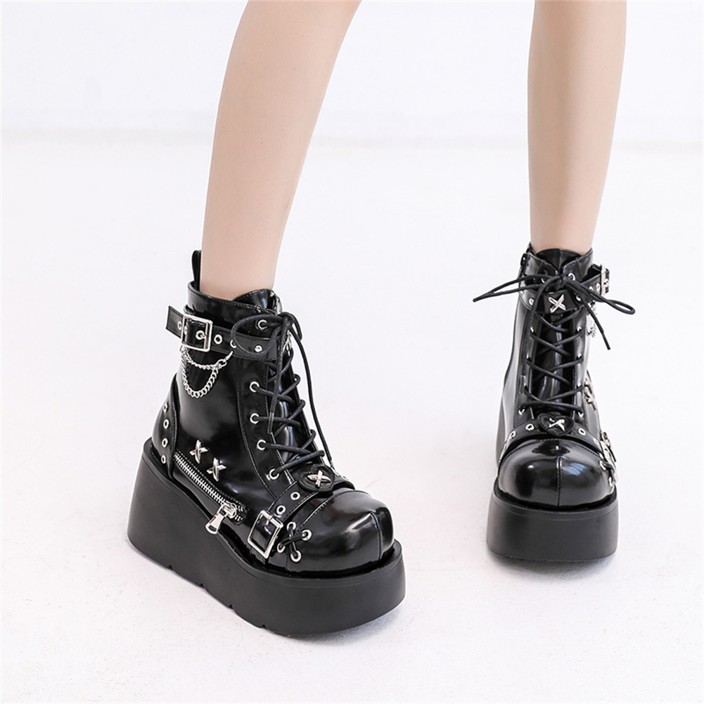 Brand New Ladies Goth Platform - Street Fashion Female ulasan dan harga