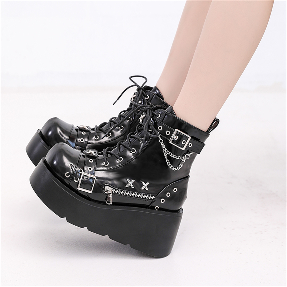 Brand New Ladies Goth Platform - Street Fashion Female ulasan dan harga