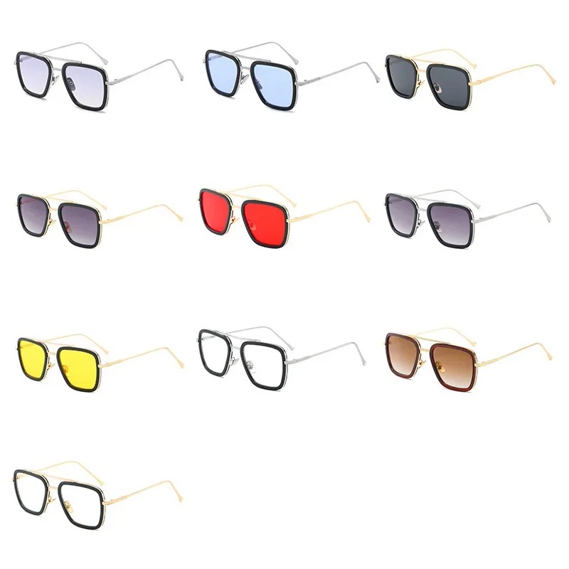Steam Punk Tony Stark Sunglass - Street Fashion Glasses ulasan dan harga