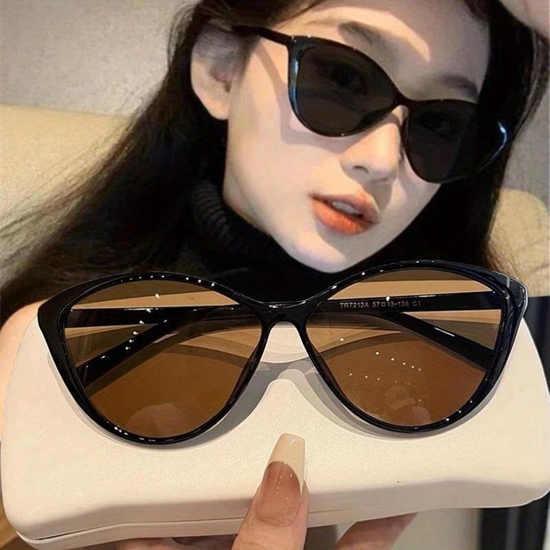 1Pc Retro Frame Cat Eye Sungla - Street Fashion Glasses ulasan dan harga