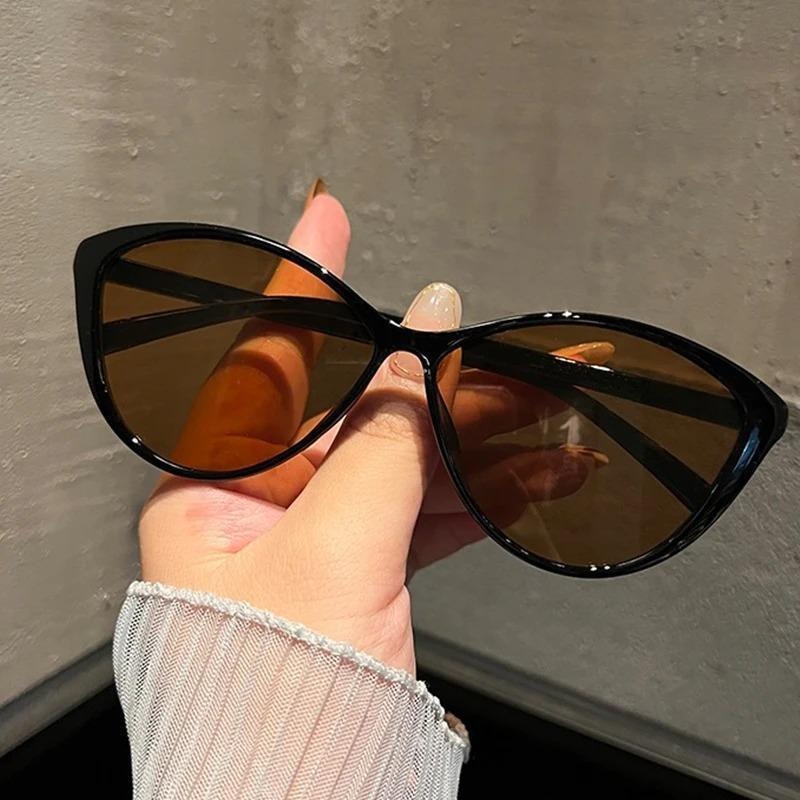 1Pc Retro Frame Cat Eye Sungla - Street Fashion Glasses ulasan dan harga