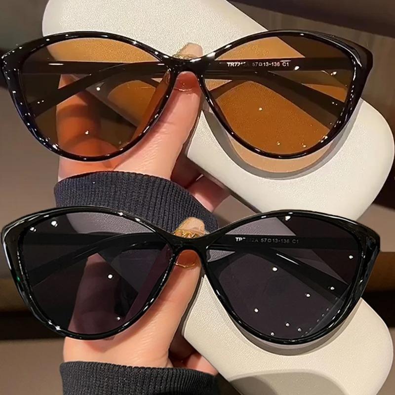 1Pc Retro Frame Cat Eye Sungla - Street Fashion Glasses ulasan dan harga